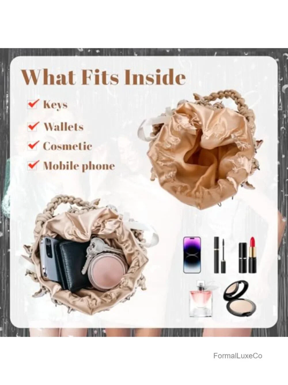 Shell Purse Clutch Purses, Seashell Beaded Clutch Bag for Women, Luxury